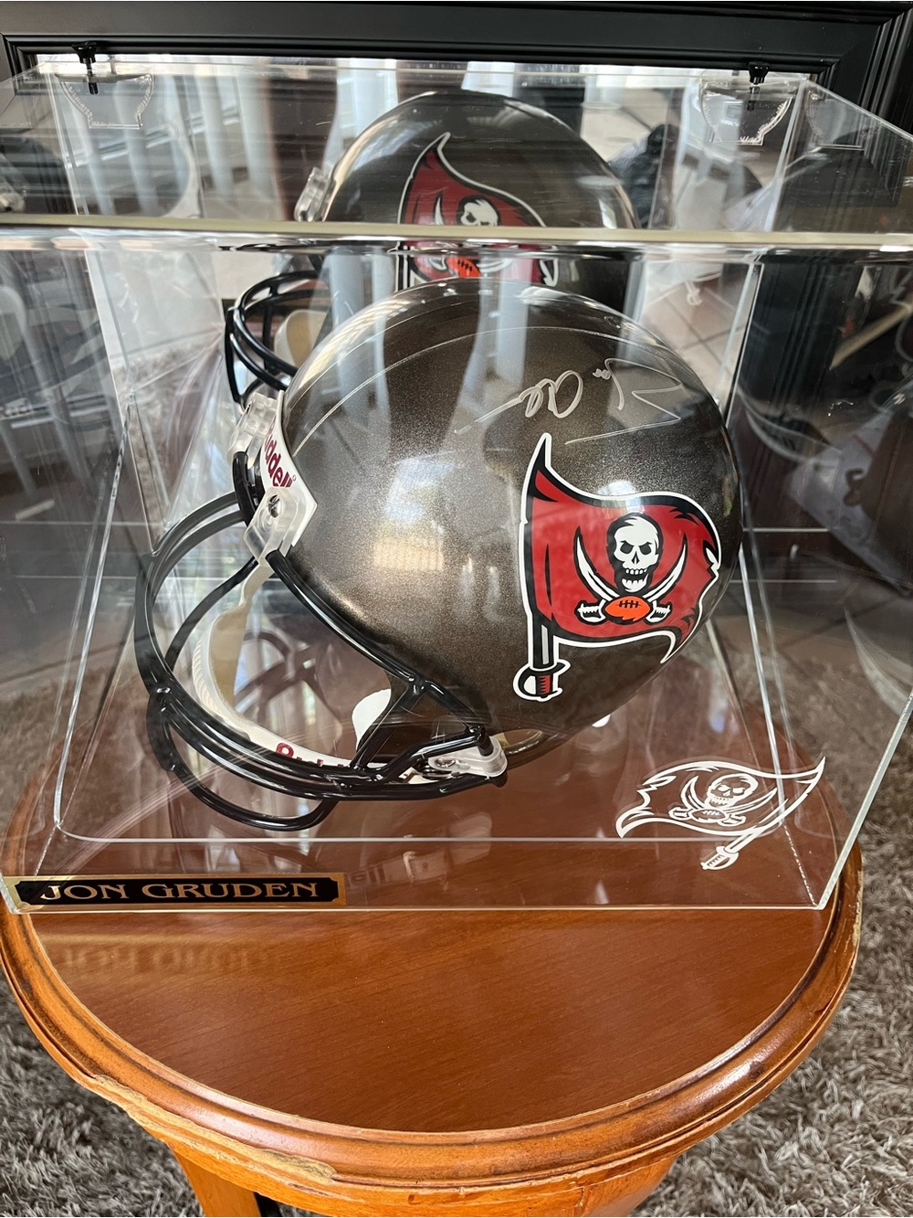 Tampa Bay Helmet W/ Jon Gruden Autograph